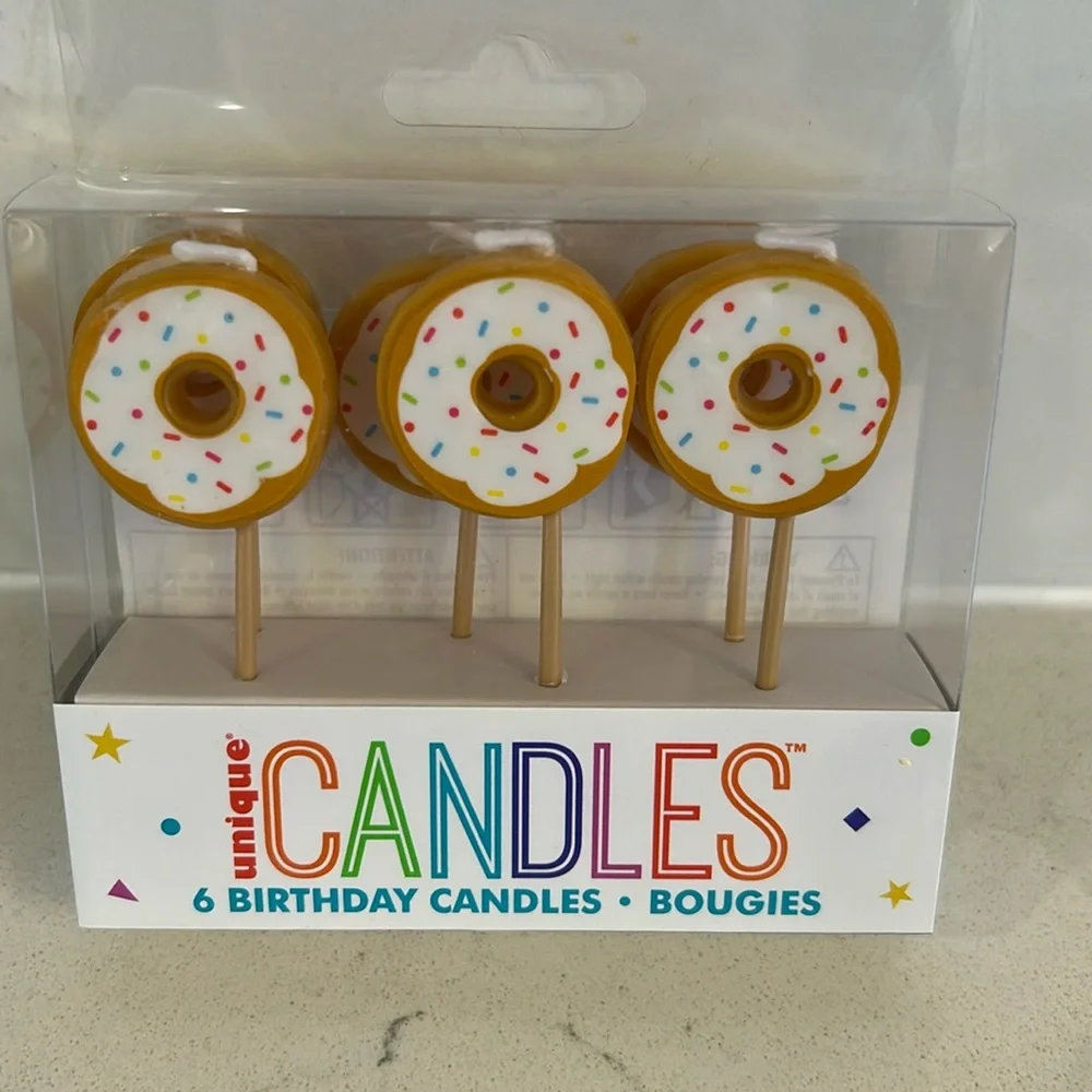 DONUT birthday candles